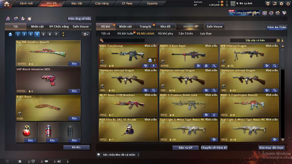 shop acc cf uy tin gia re